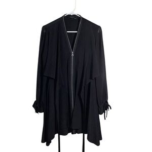 All Saints Black Silk Mini Dress